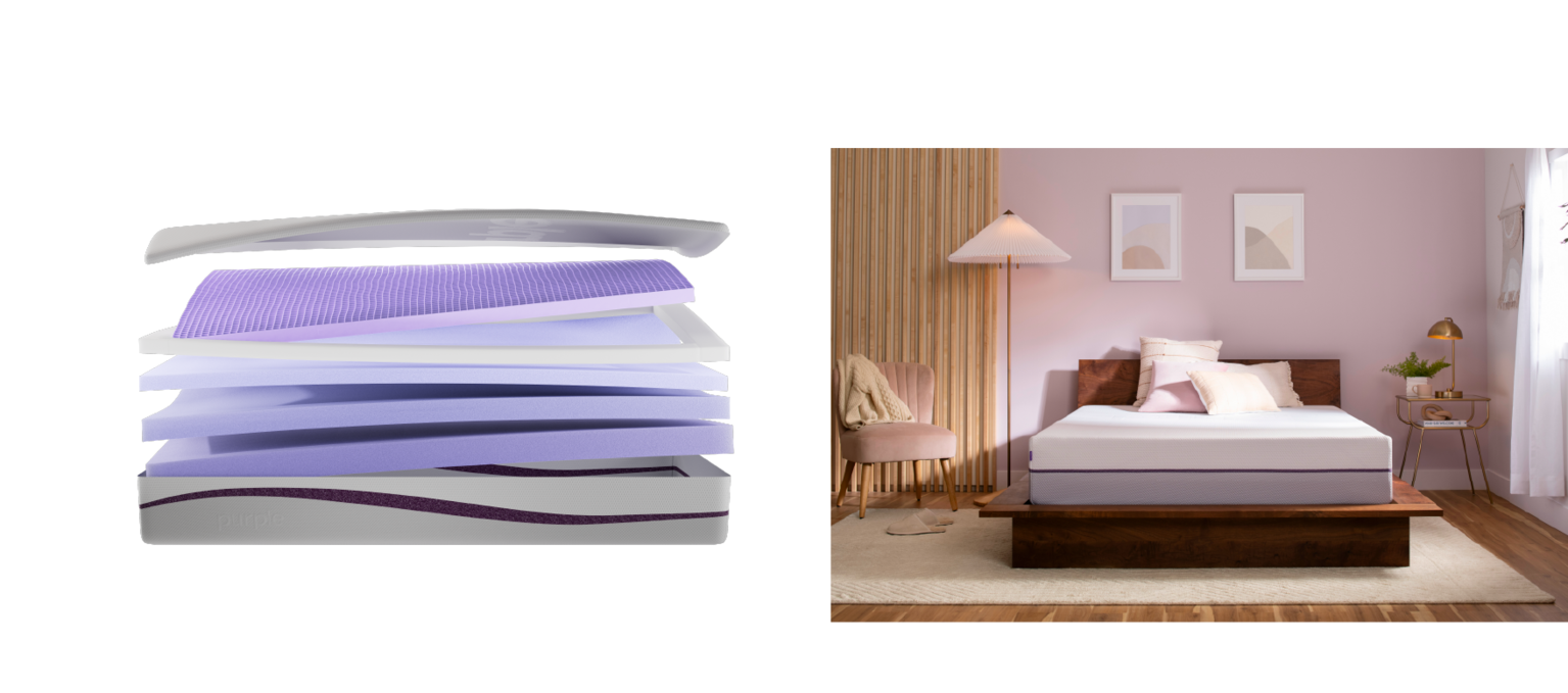 purple and purple inside