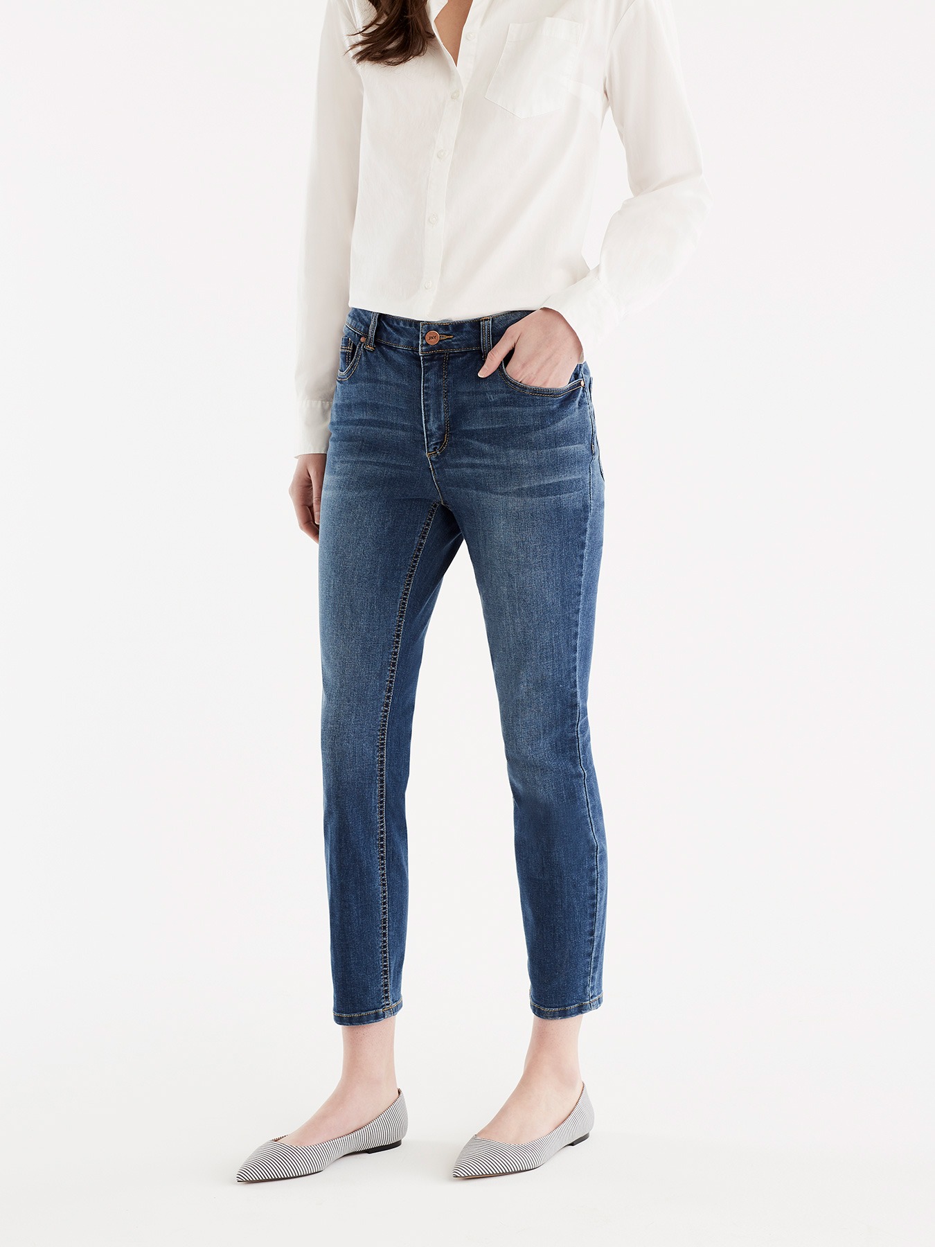 jones new york lexington skinny crop