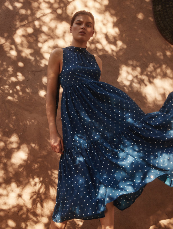 asceno polka dot dress