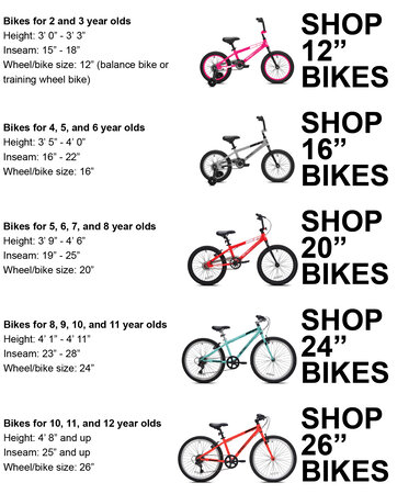 Bicycle Frame Size Bmx Bike Wheel Size Chart Bmx Proper Bike Size