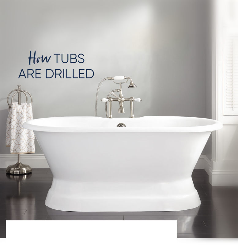 Tub Drilling Options, Drilling Holes In Acrylic Bathtub