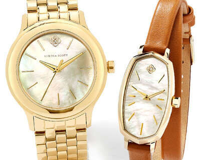 Dira Gold Diamond 38mm Watch in Ivory Mother-of-Pearl