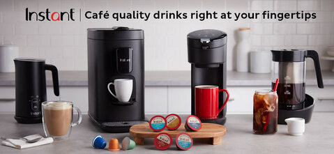 Instant Dual Pod Plus Coffee and Espresso Maker w/ Reusable Pod