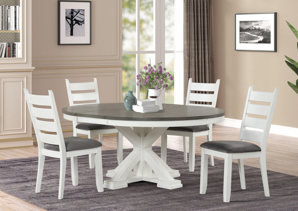 9909232 Randall Lake Round Dining Table with 4 Chairs 