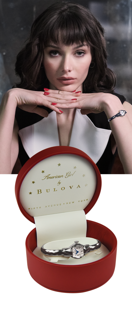 BULOVA AMERICAN GIRL WATCH- LIMITED EDITION
  NEW Silver-Tone Dial Stainless Steel Bangle American Girl 96L333  main image 2