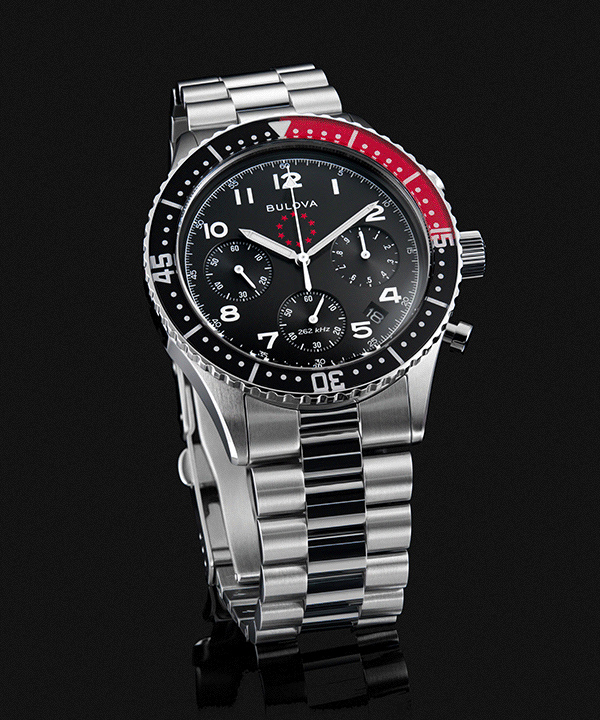 Black Dial Stainless Steel Bracelet Marine Star Heritage