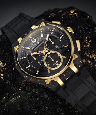 Black Dial HNBR Rubber CURV 98A328 | Bulova